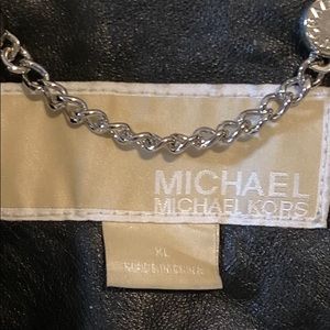 Micheal Kors XL leather moto jacket